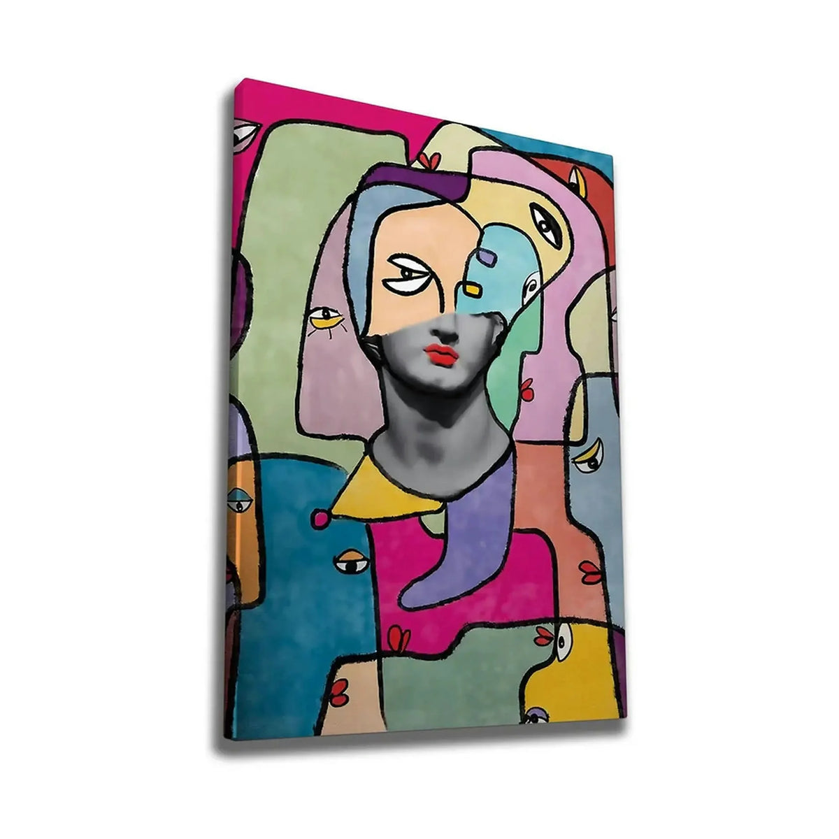 Tablou WY212, multicolor, panza, 50x70 cm