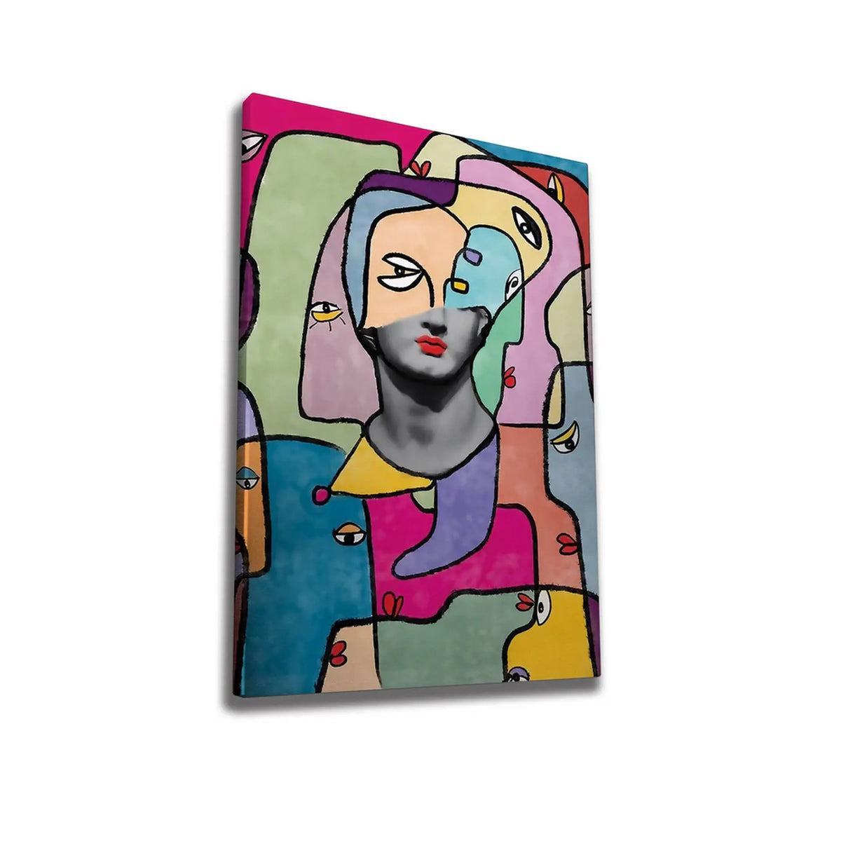 Tablou WY212, multicolor, panza, 50x70 cm