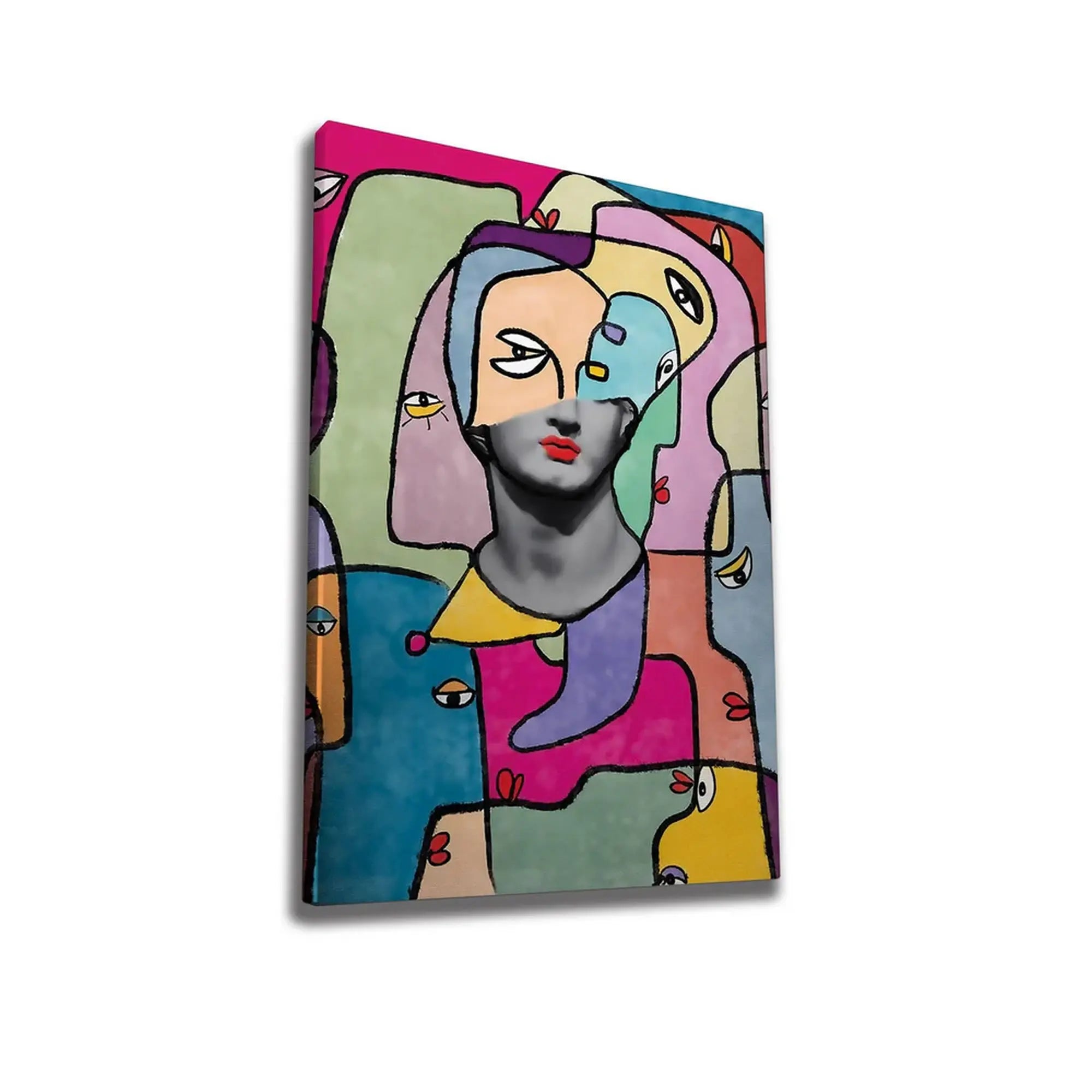 Tablou WY212, multicolor, panza, 50x70 cm