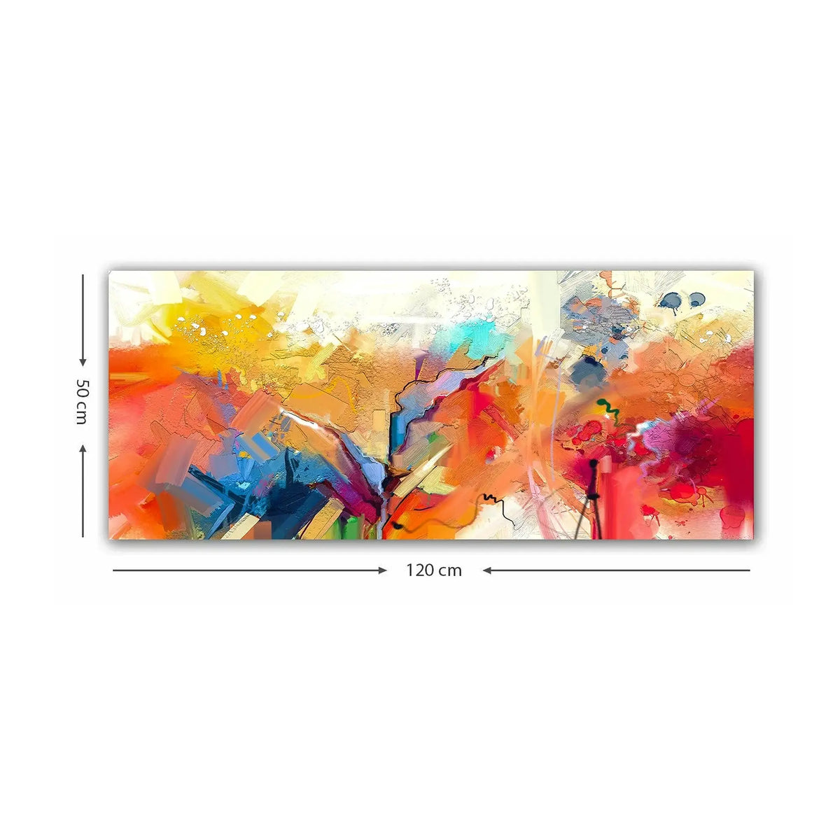 Tablou YTY1040210842, multicolor, pânză, 50x120 cm