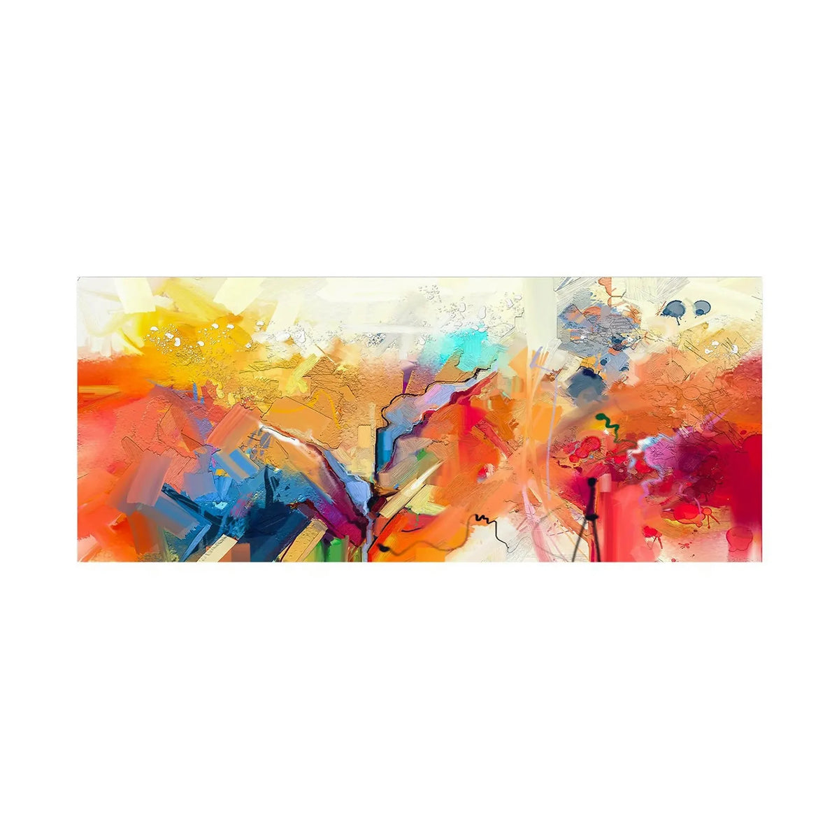 Tablou YTY1040210842, multicolor, pânză, 50x120 cm