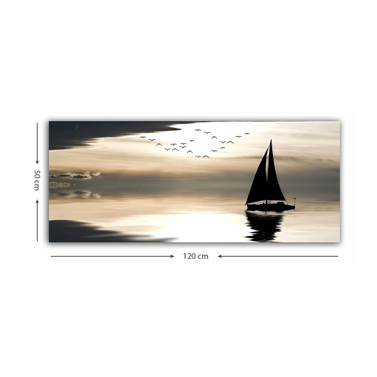 Tablou YTY247761010, multicolor, pânză, 50x120 cm