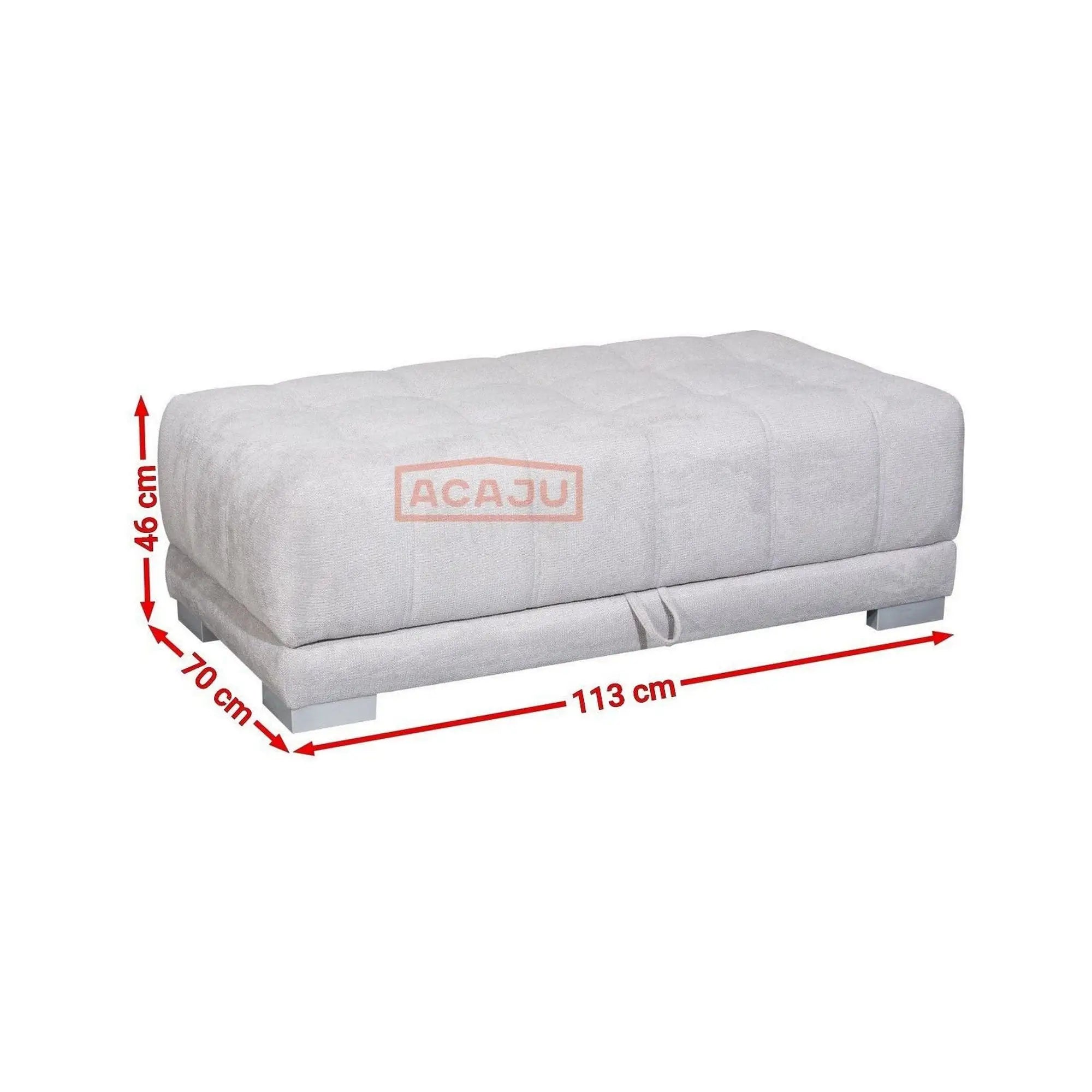 Taburet CAMPO, personalizabil materiale gama Premium, cu spatiu depozitare, 135x70x46 cm