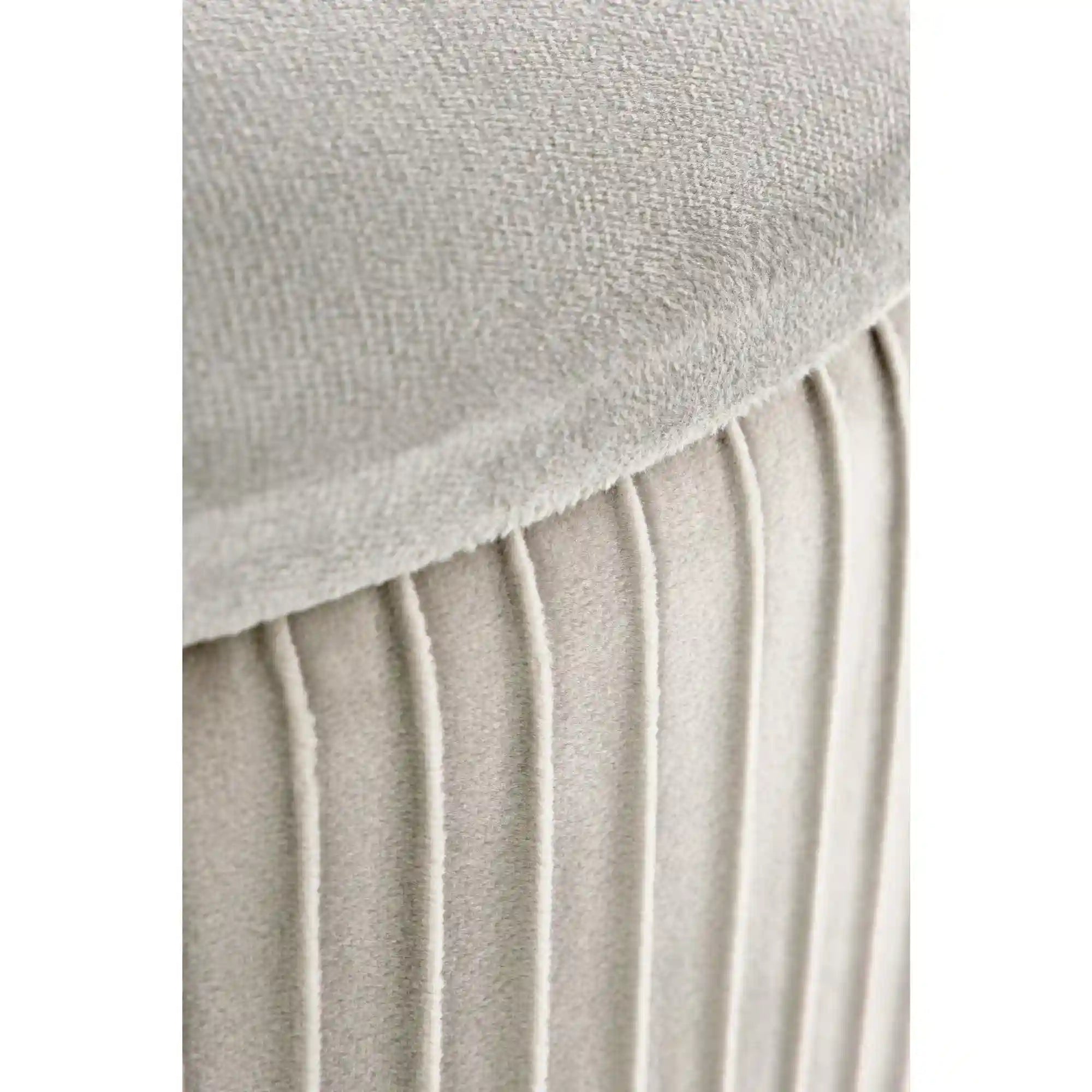 Taburet CRICKET, stofa catifelata gri deschis, cu spatiu depozitare, 40x46 cm