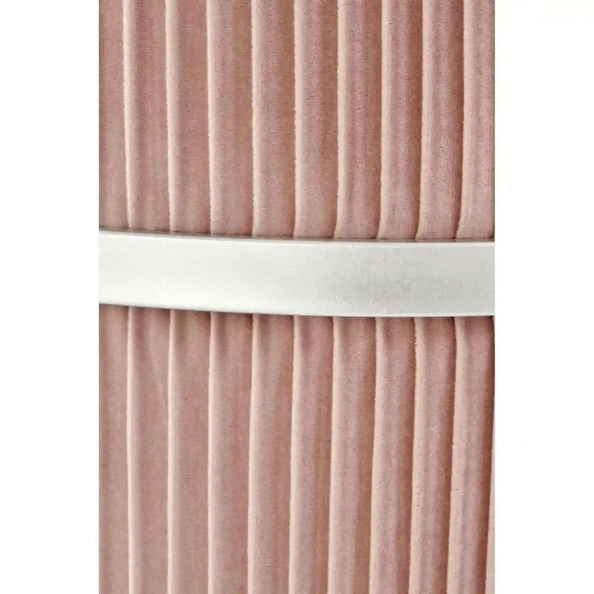 Taburet CRICKET, stofa catifelata roz deschis, cu spatiu depozitare, 40x46 cm