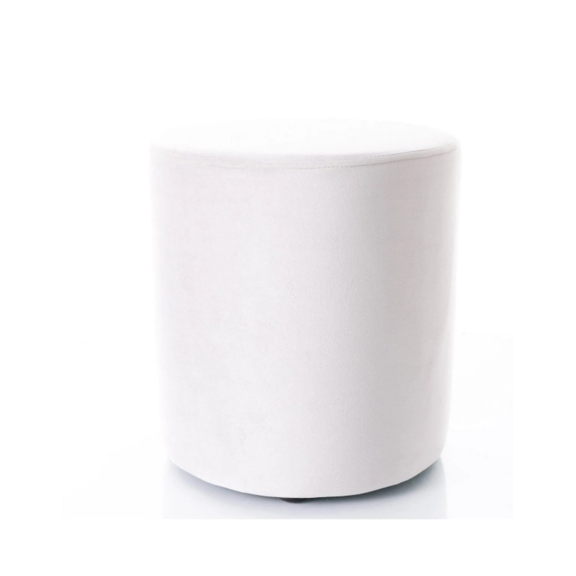 Taburet DOTI B, stofa catifelata gri deschis - Bluvel 03, 38x38x42 cm