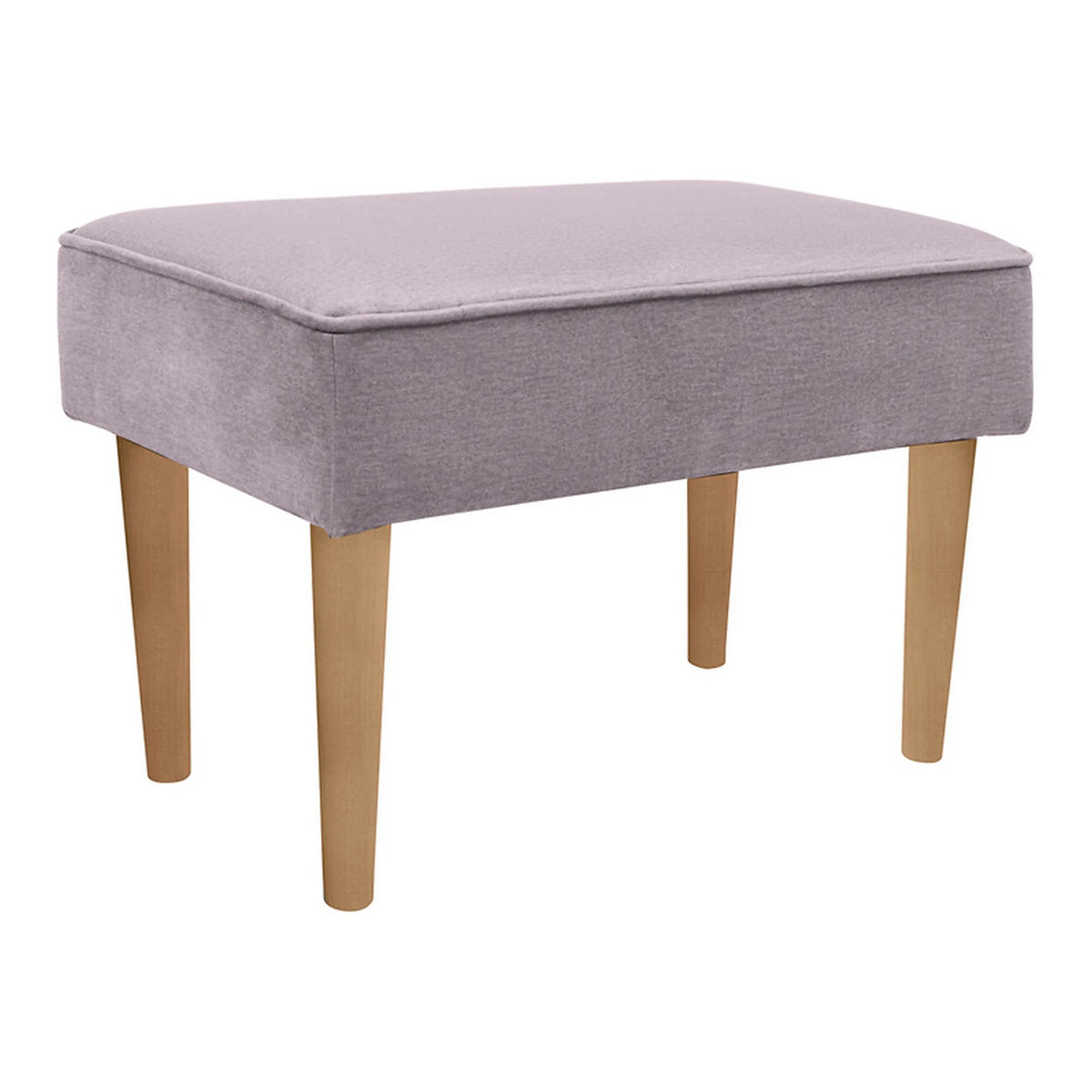 Taburet MILO, stofa catifelata mov lila - Monolith 62, 61x37x39 cm