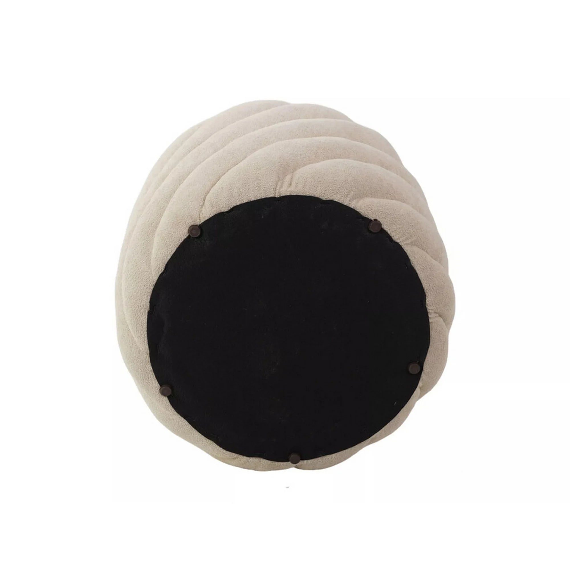 Taburet PELARO, bej, stofa clasica, 42x42x41 cm