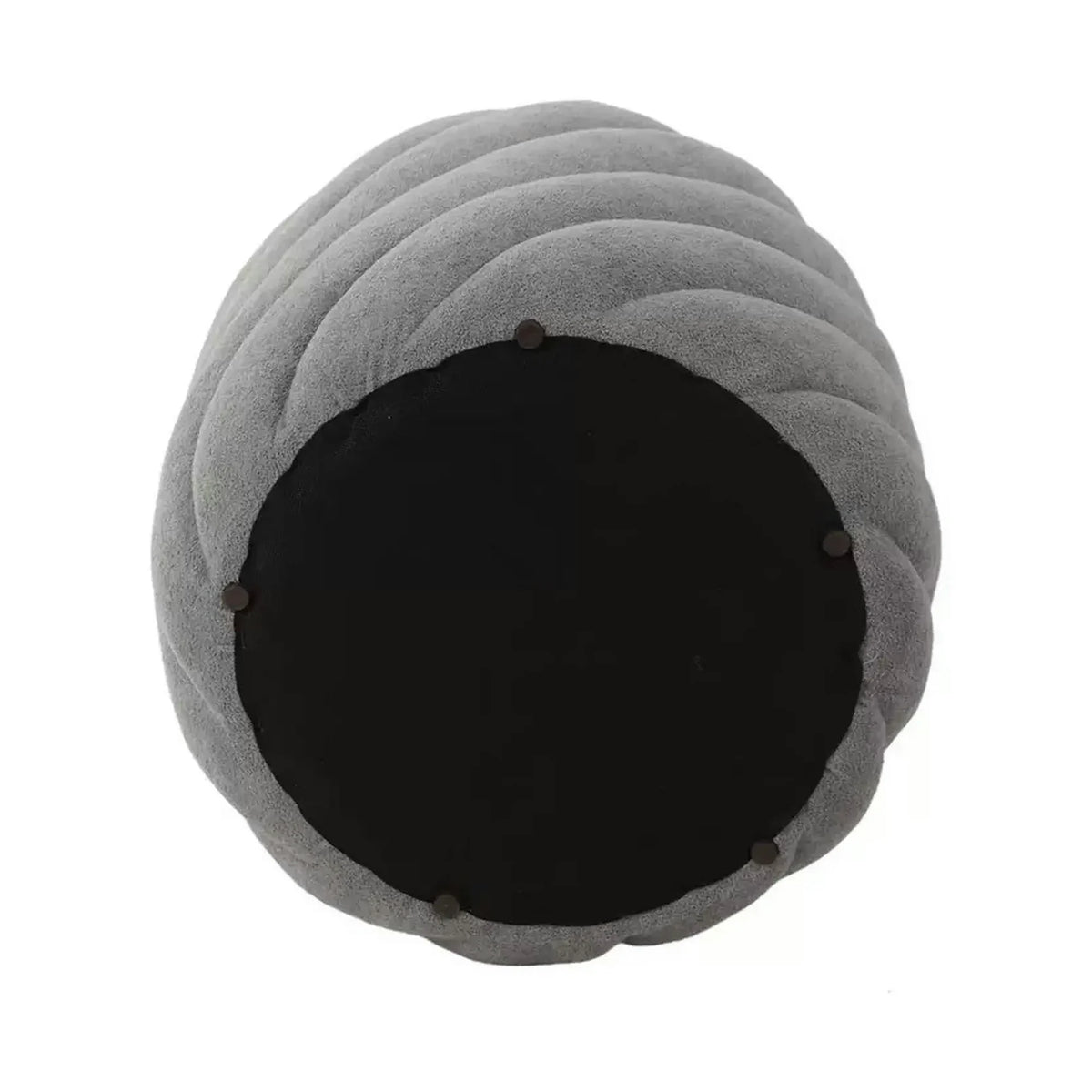 Taburet PELARO, gri, stofa clasica, 42x42x41 cm