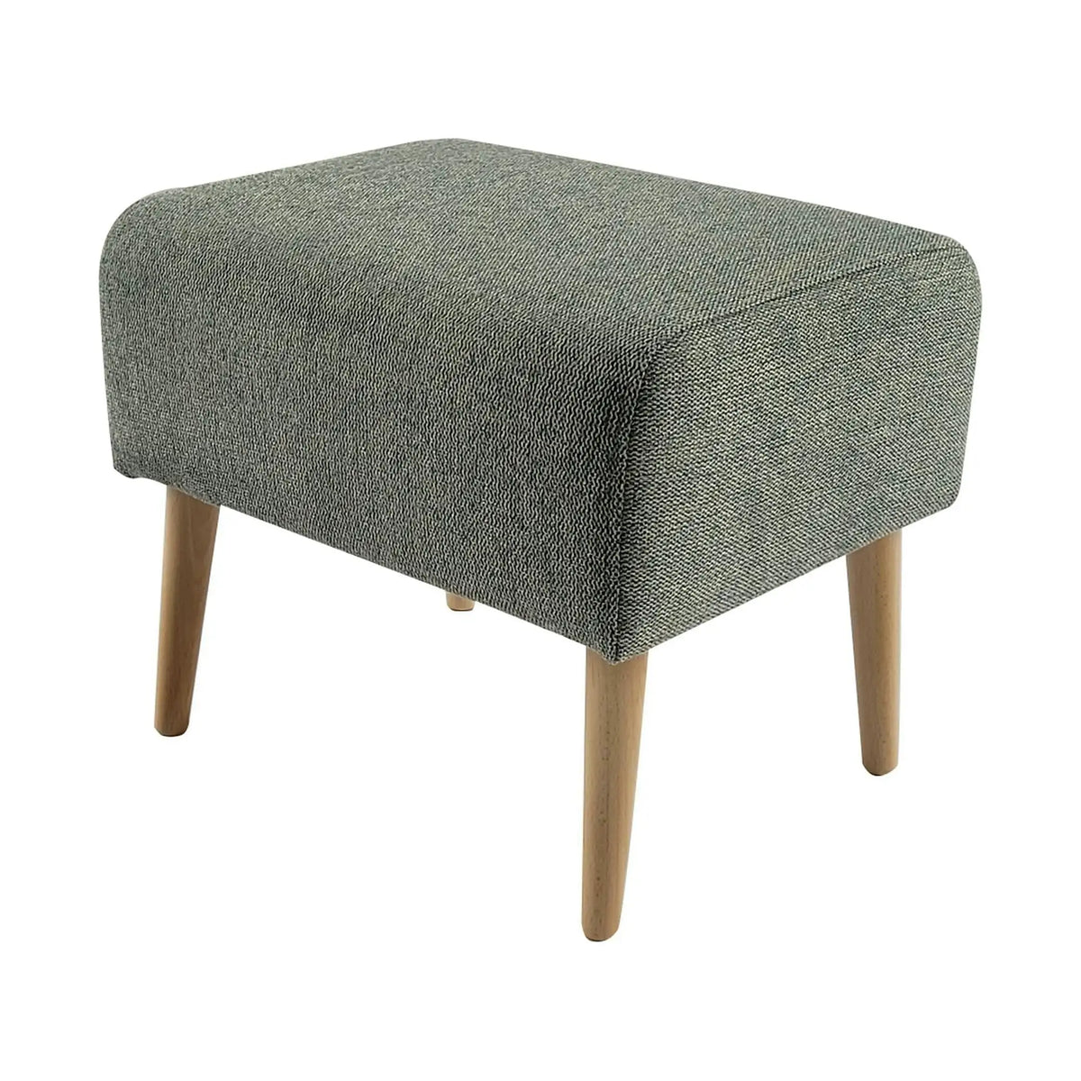 Taburet SAMY, stofa clasica verde menta, 42x52x43 cm