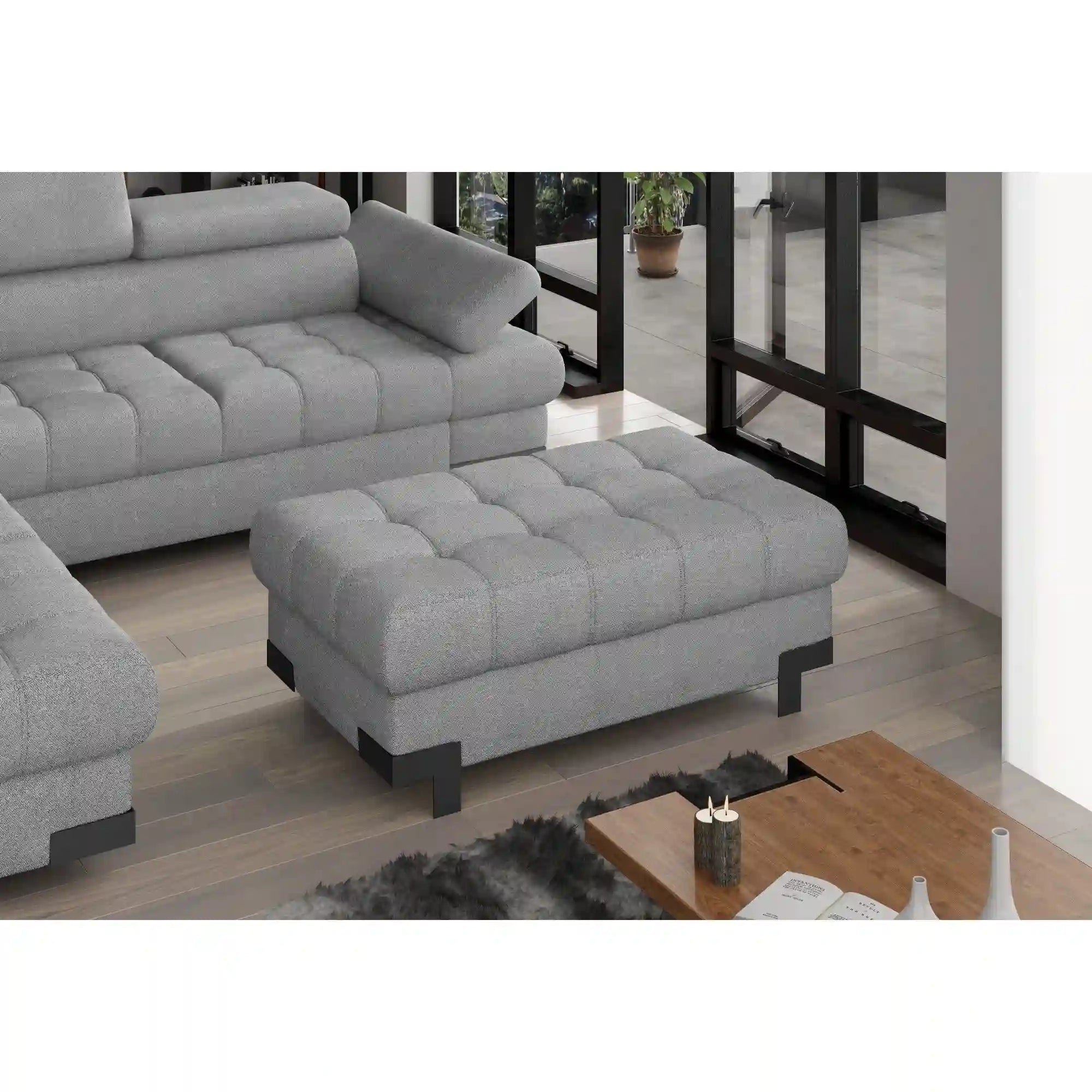 Taburet SELVA, personalizabil materiale gama Premium, 118x72x45 cm