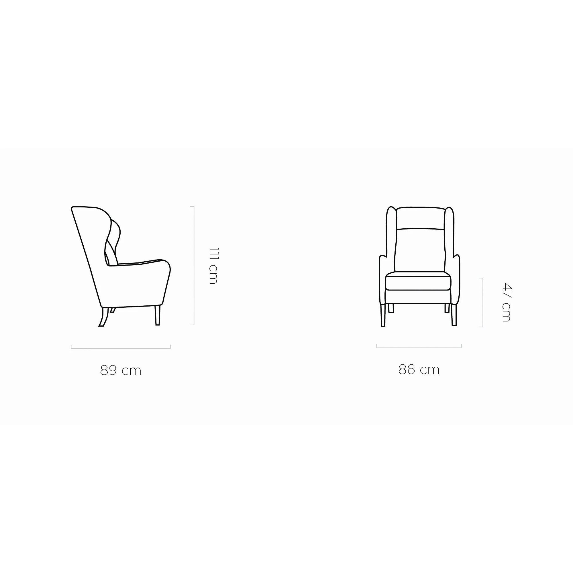 Fotoliu TACO, personalizabil materiale gama Premium, 86x89x111 cm