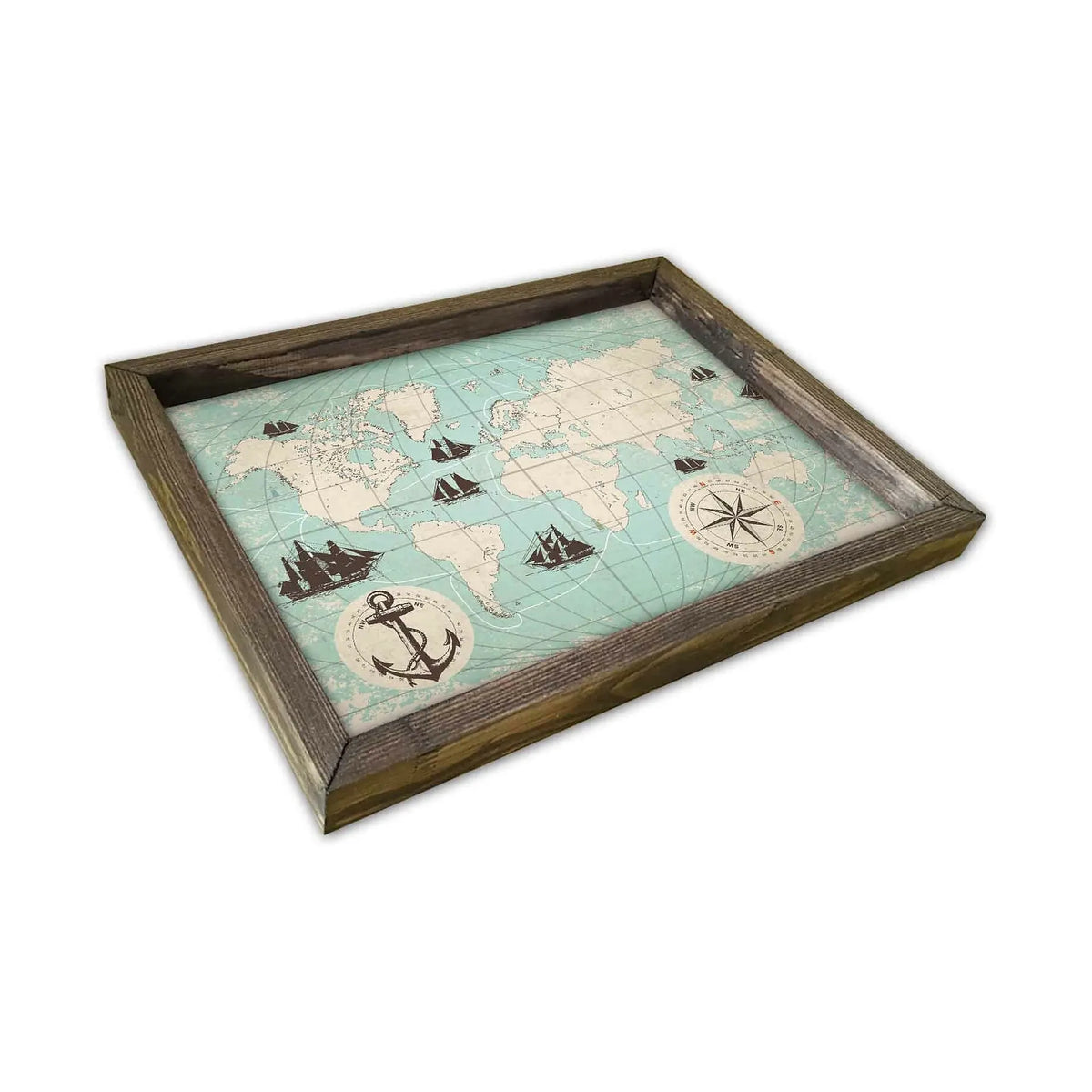 Tava AT-006, multicolor, lemn de pin, 40x30 cm