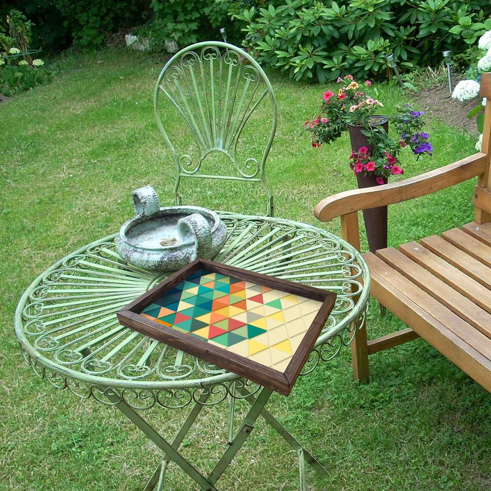 Tava AT-015, multicolor, lemn de pin, 40x30 cm