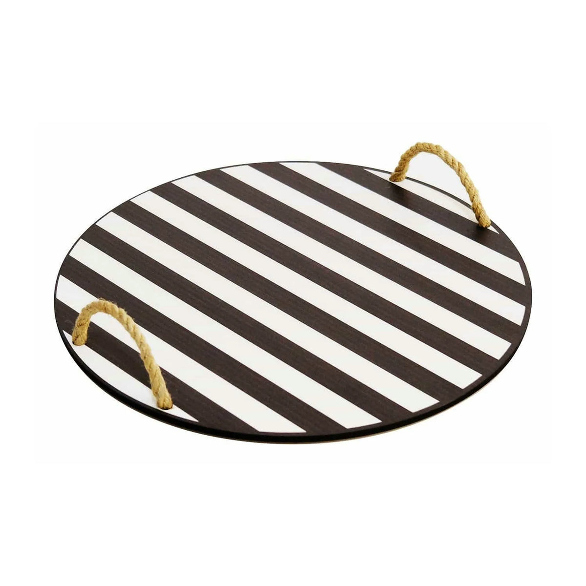 Tava PLT0238, negru/alb, lemn, 35x35 cm