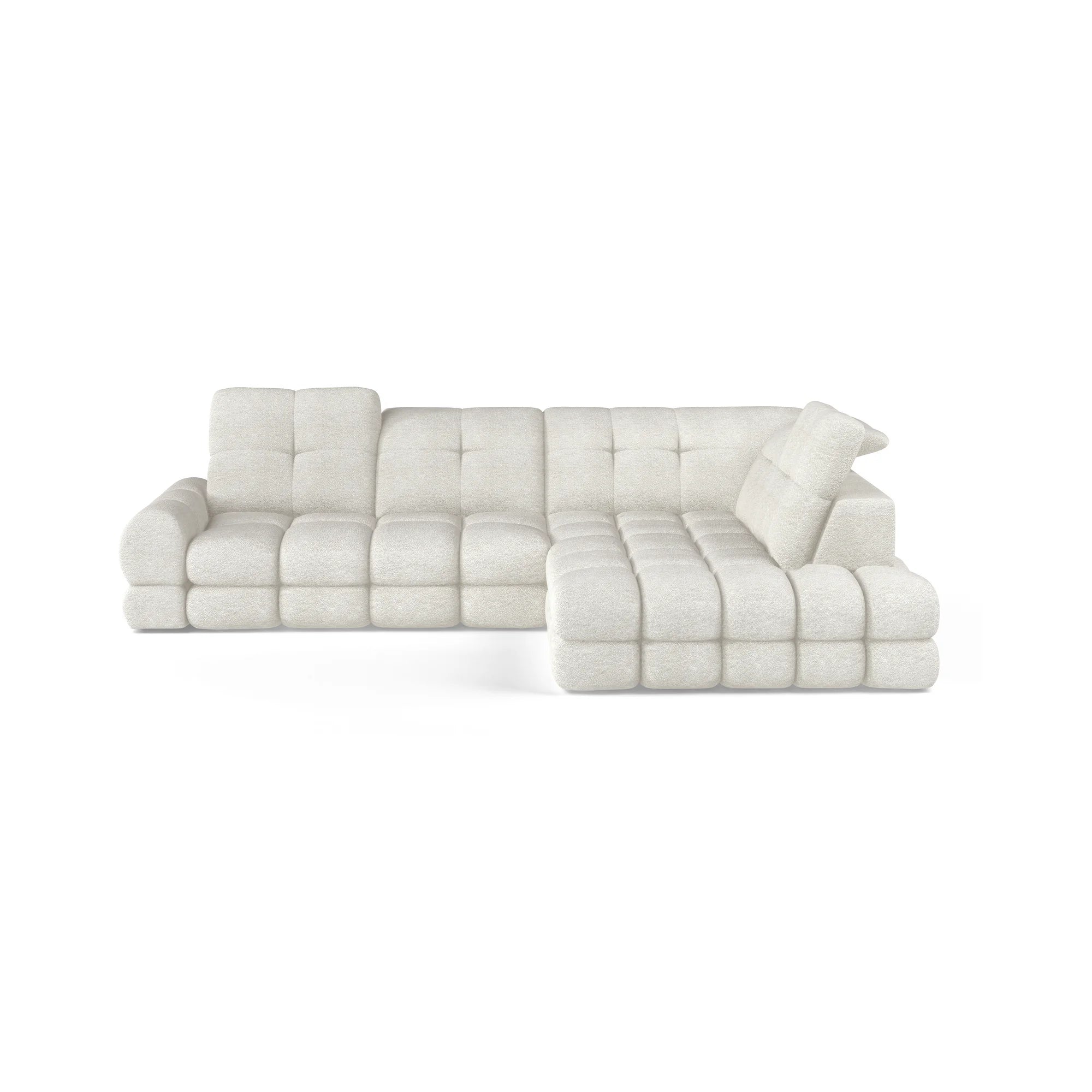 Coltar extensibil TOLLO L, personalizabil materiale gama Oferta Avantaj, cu lada depozitare si reglaj electric, 302x217x105 cm