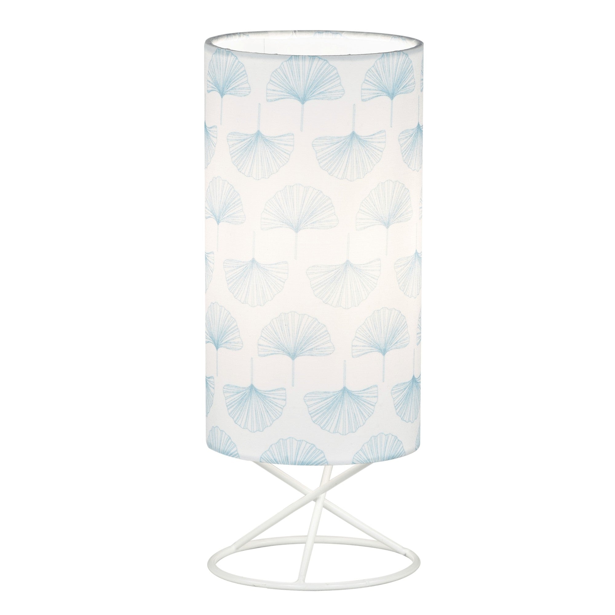 Veioza AVAM, alb/albastru, material textil/metal, 10x25 cm