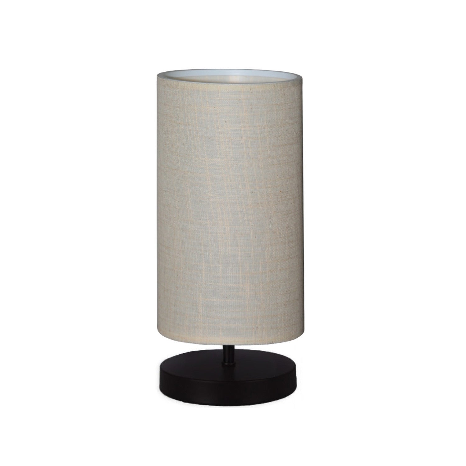 Veioza AYD-2900, gri/negru, material textil/lemn, 15x30 cm