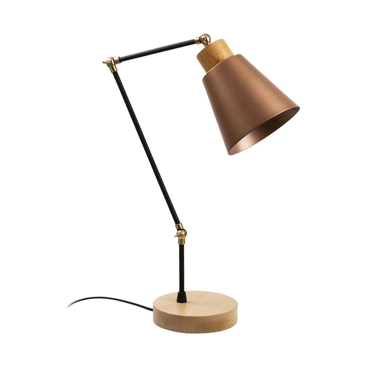 Veioza MANAVGAT N 592, cupru/negru, metal, 22x15x52 cm