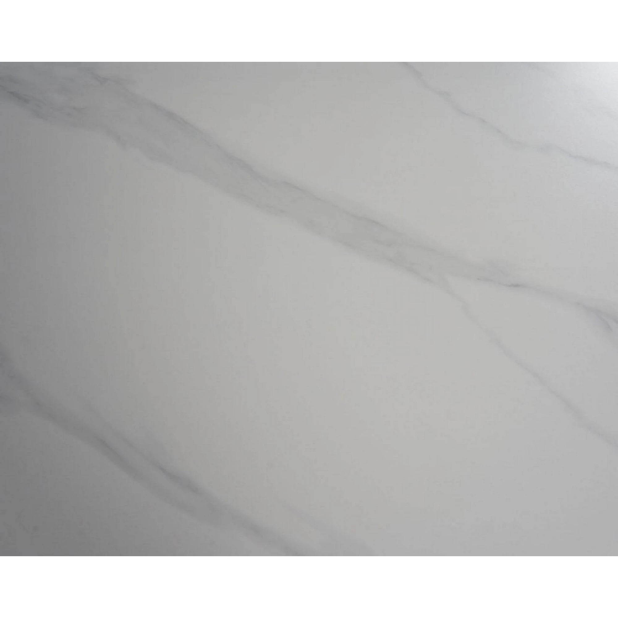 Masa extensibila VELA, alb cu efect de marmura/negru, ceramica/metal, 110/170x75x76 cm