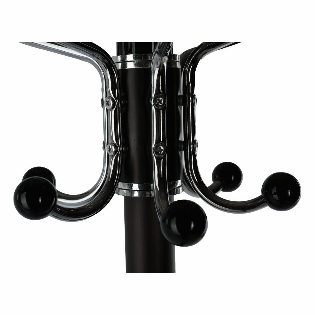 Cuier pom JIMY NEW, negru, metal/marmura, 37x175 cm