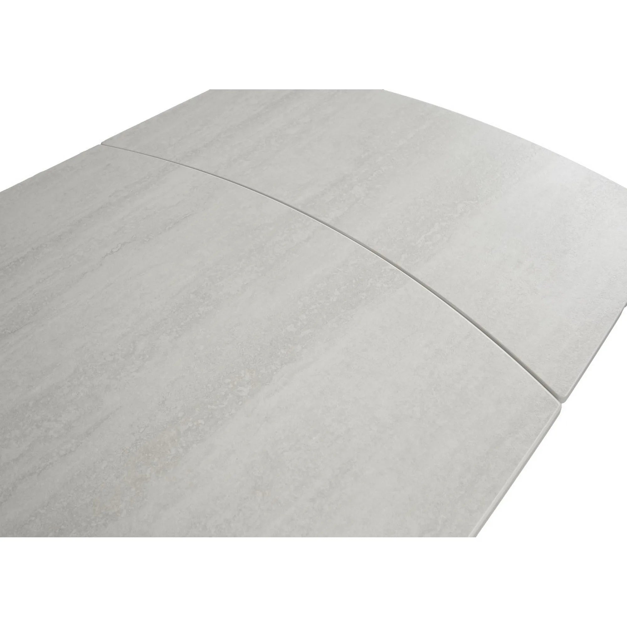 Masa extensibila VIGO, gri cu efect de piatra, ceramica/metal, 120/180x80x77 cm