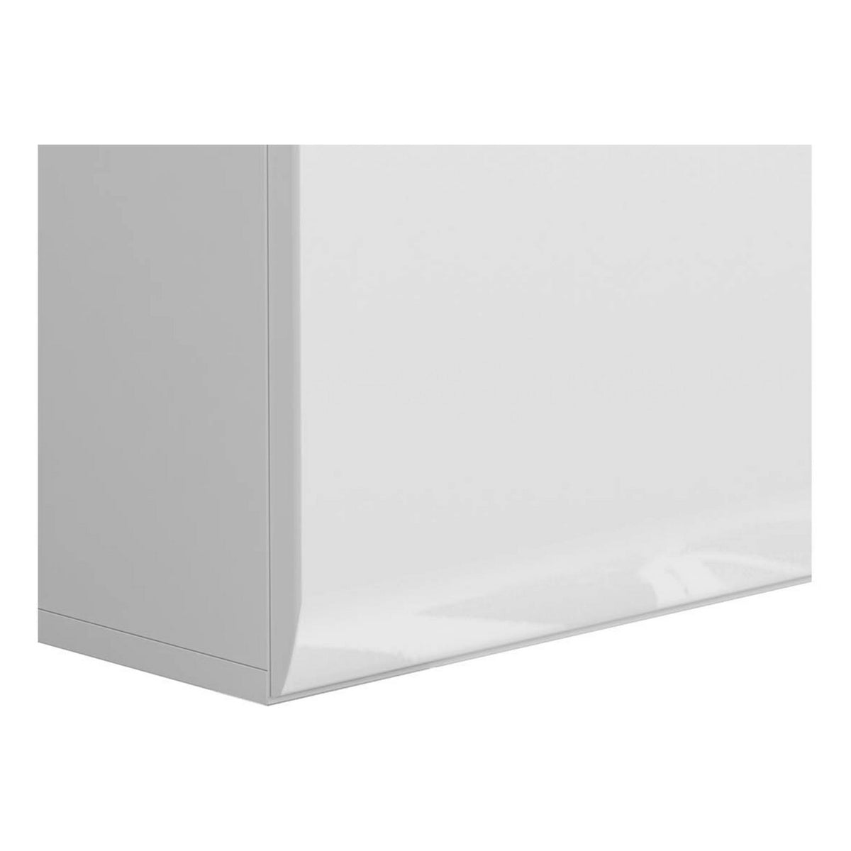 Vitrina AZTECA TRIO, alb, PAL/sticla, cu iluminare LED, 90x41x145 cm