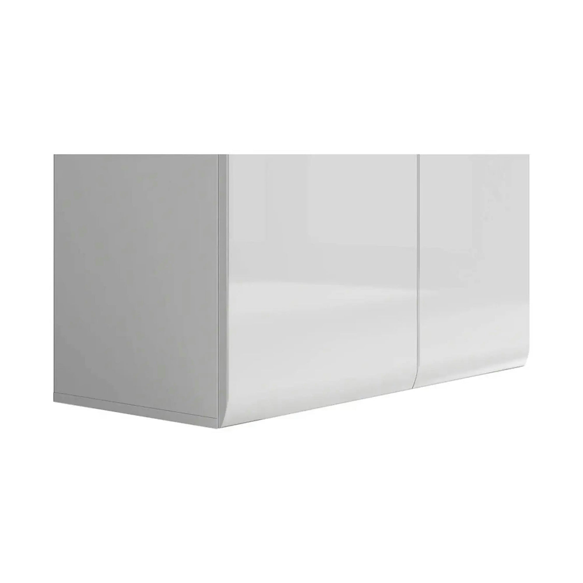 Vitrina AZTECA TRIO, alb, PAL/sticla, cu iluminare LED, 90x41x193 cm