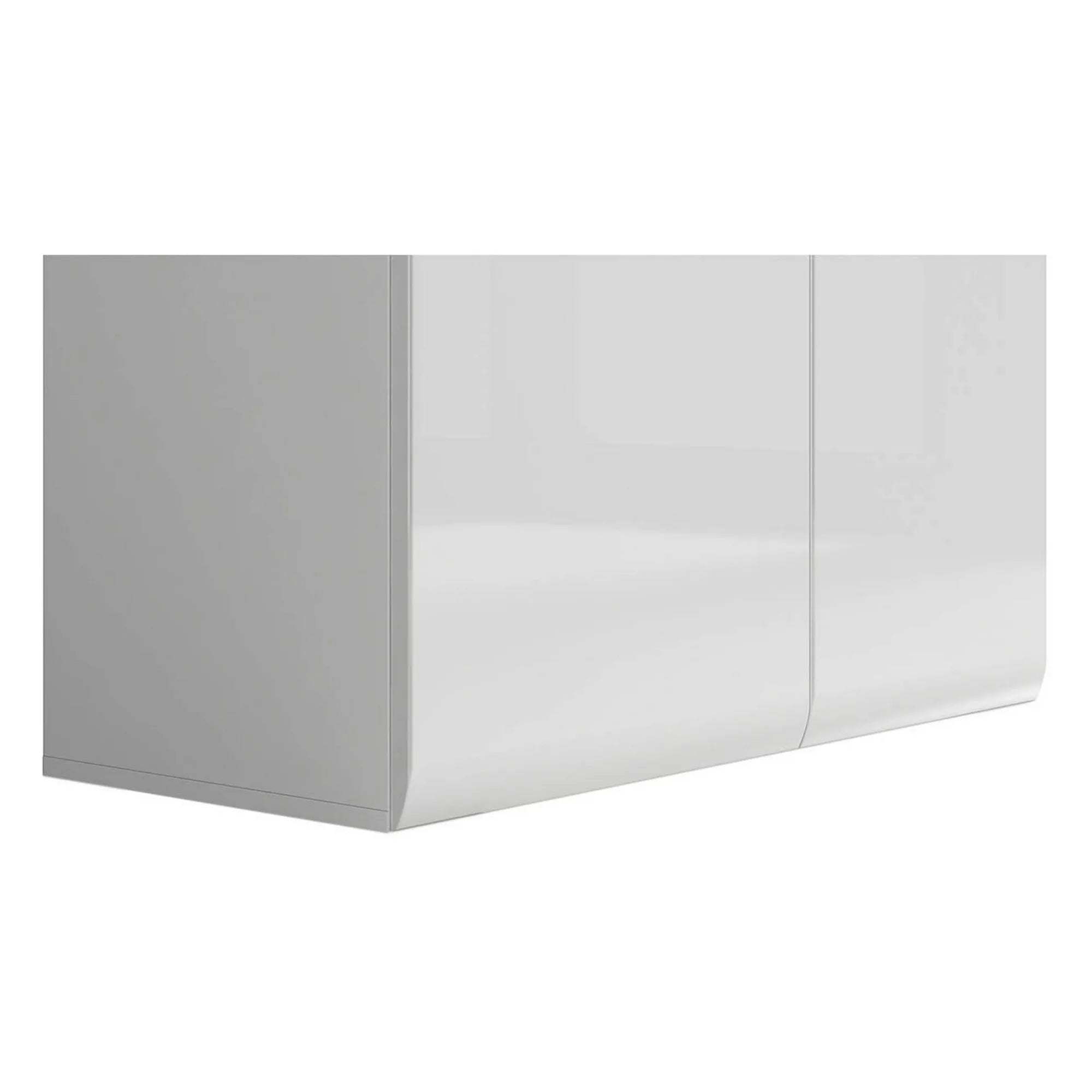 Vitrina AZTECA TRIO, alb, PAL/sticla, cu iluminare LED, 90x41x193 cm