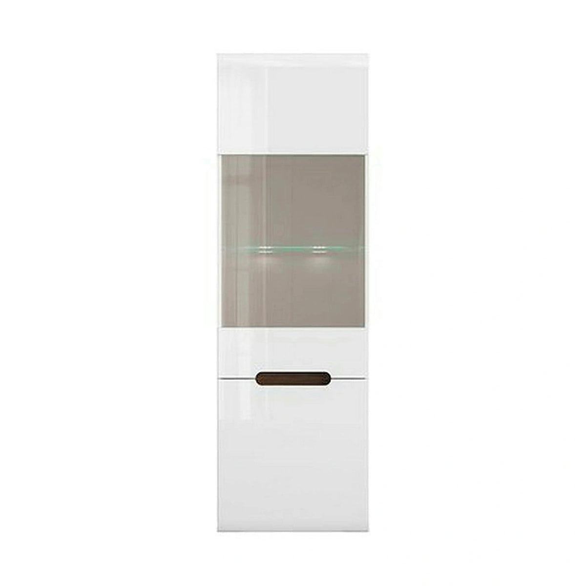 Vitrina AZTECA TRIO REG1W1D-19-6, alb, PAL/sticla securizata, 60x41x193 cm