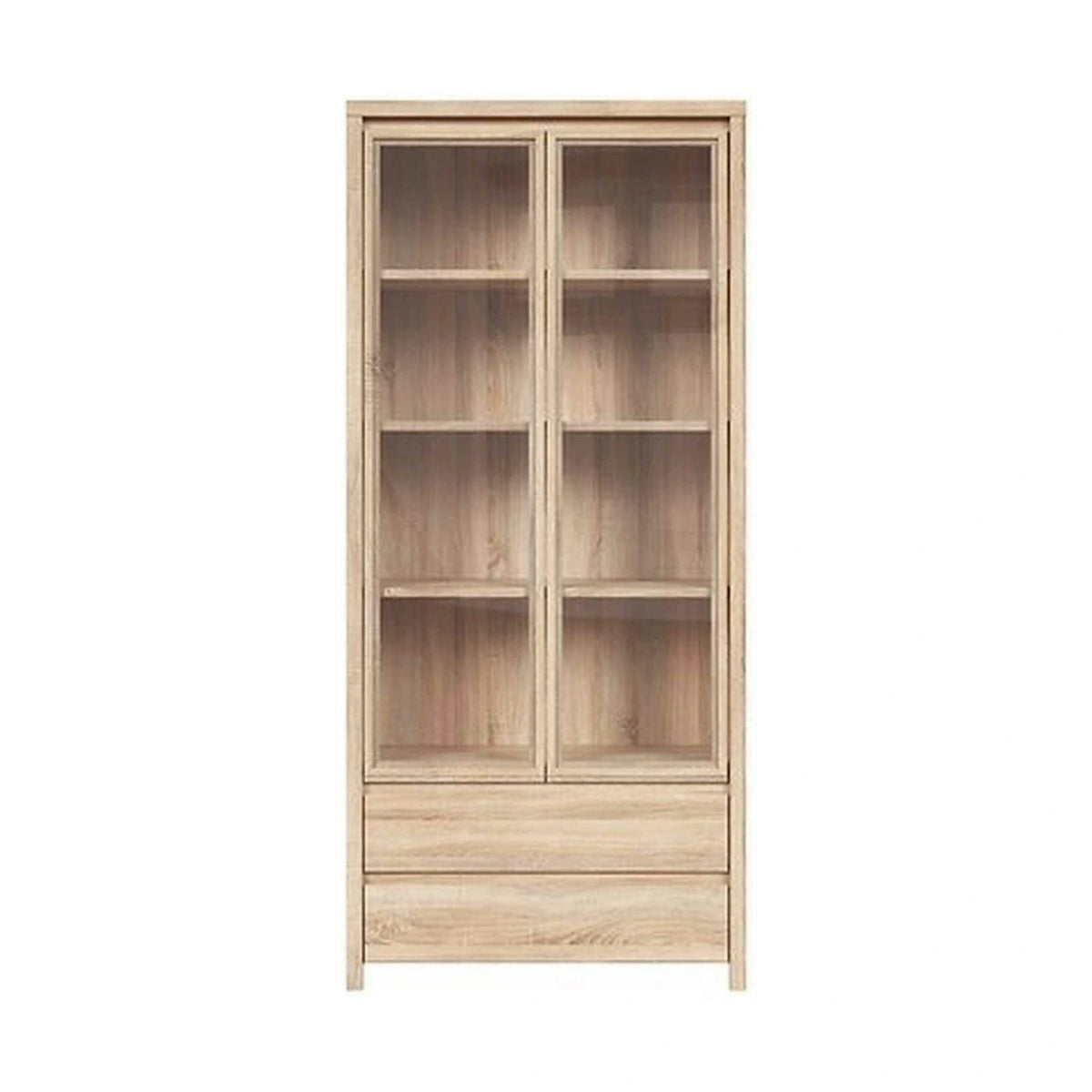 Vitrina KASPIAN, stejar sonoma, PAL, 90x41x201 cm