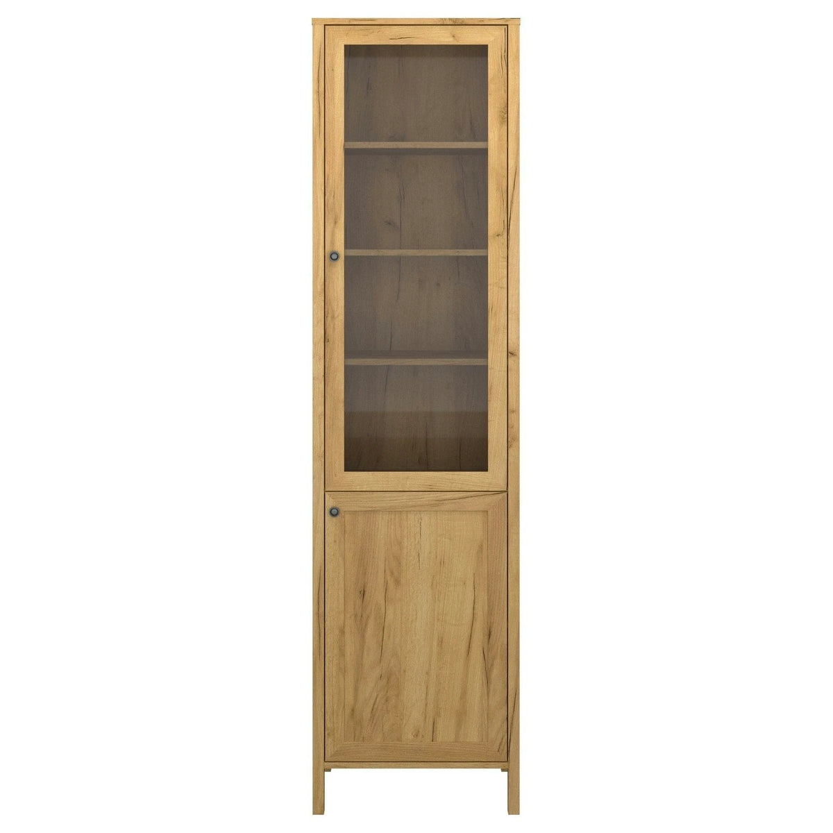 Vitrina KLARK, stejar auriu, PAL laminat, 55x42x210 cm