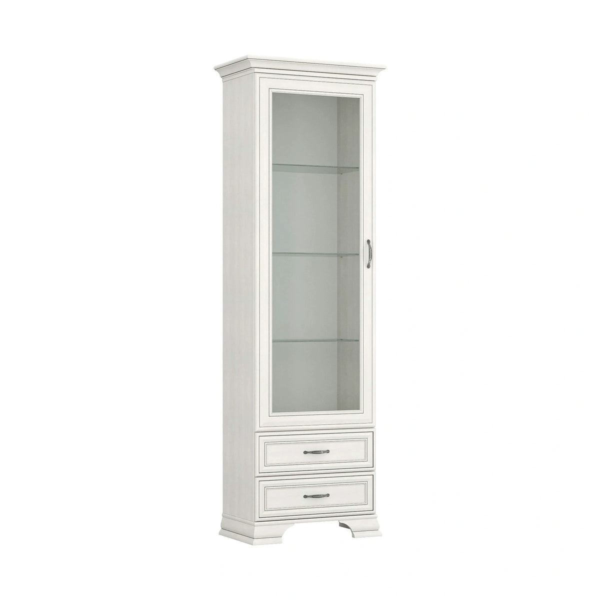 Vitrina TIFFANY II, grej, PAL laminat, 69x40x212 cm