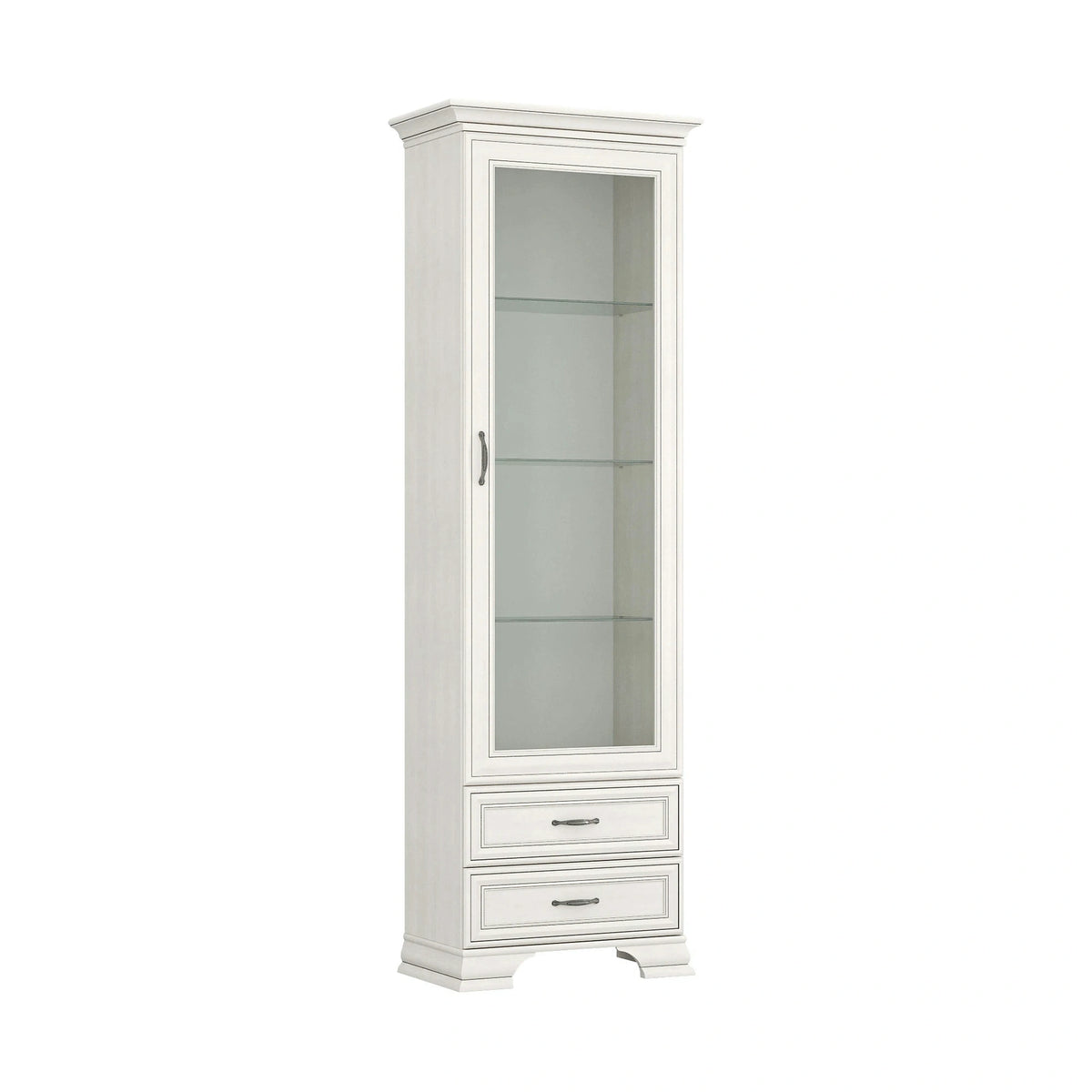 Vitrina TIFFANY II, grej, PAL laminat, 69x40x212 cm