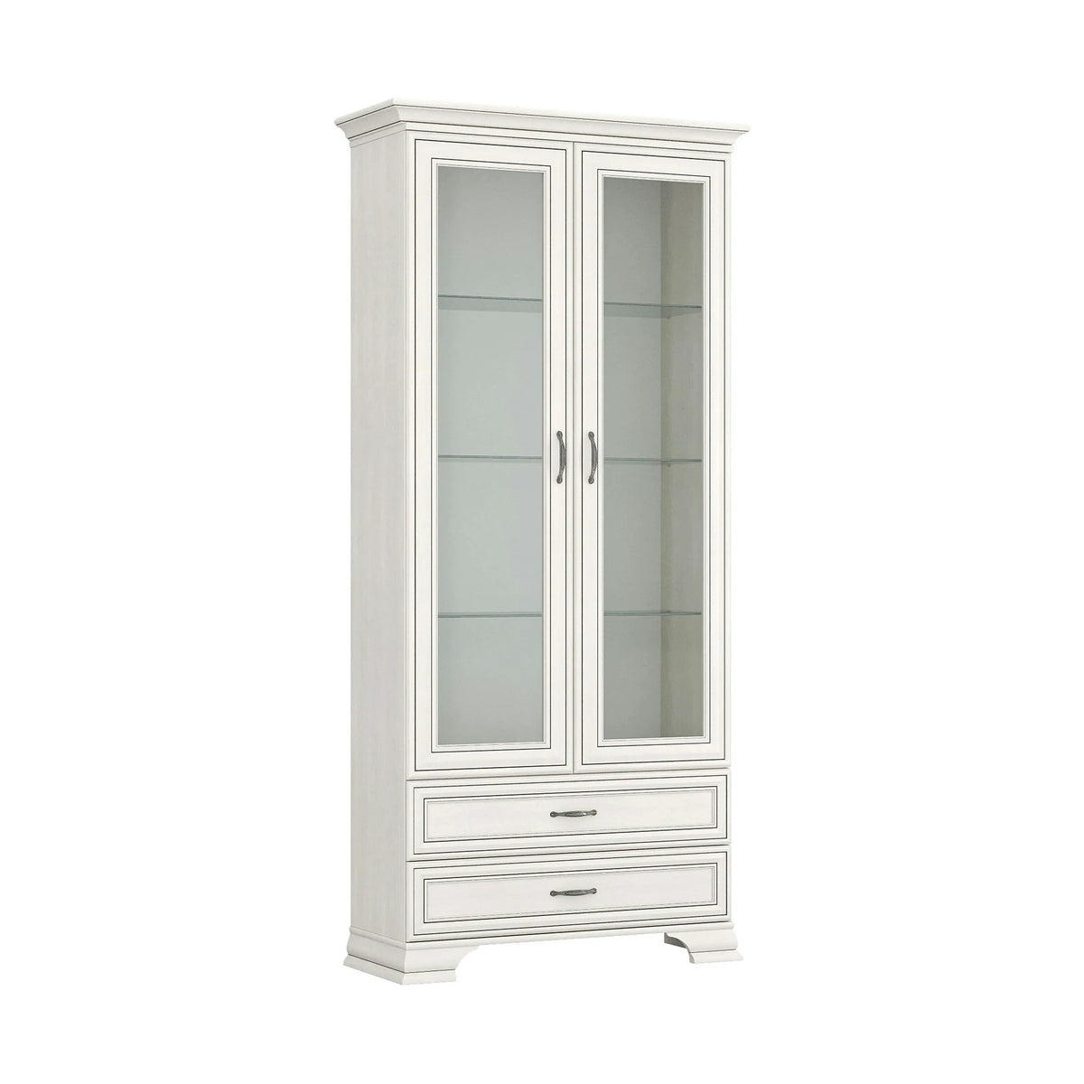Vitrina TIFFANY II, grej, PAL laminat, 99x40x212 cm