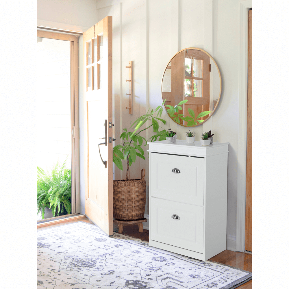 Pantofar SEBER TYP 1, alb, PAL, 54x24x83 cm