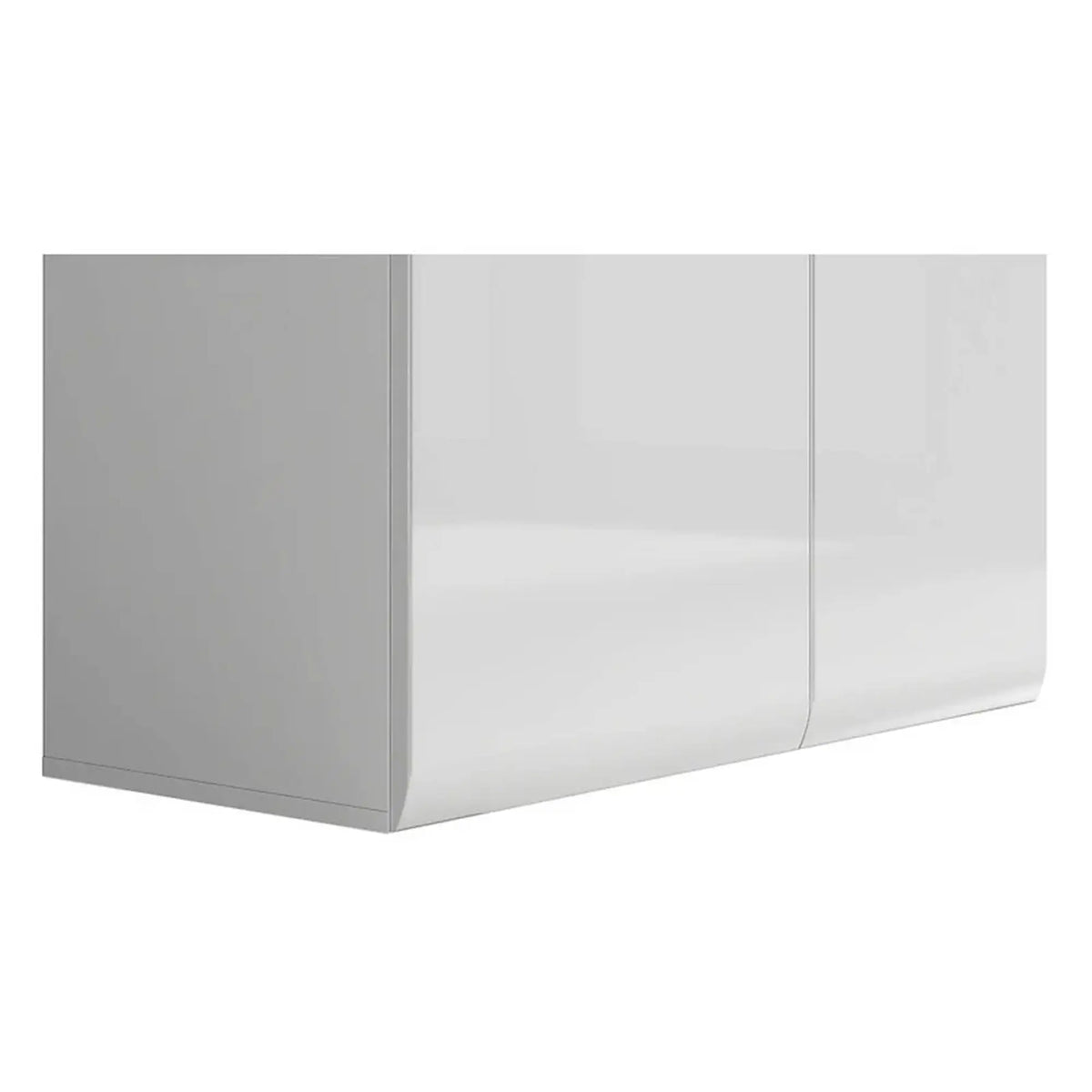 Vitrina AZTECA TRIO, alb, PAL/sticla, cu iluminare LED, 90x41x193 cm