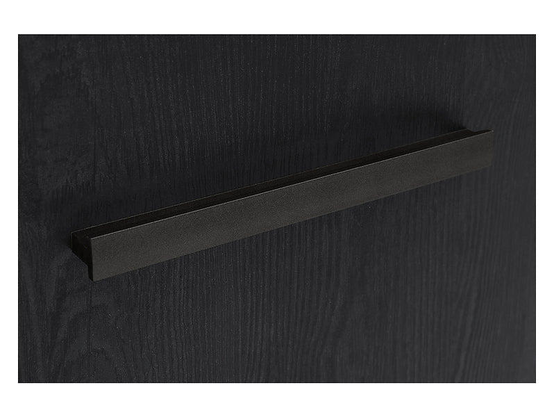 Vitrina BALIN, stejar, PAL/sticla, cu iluminare LED, 68x40x197 cm