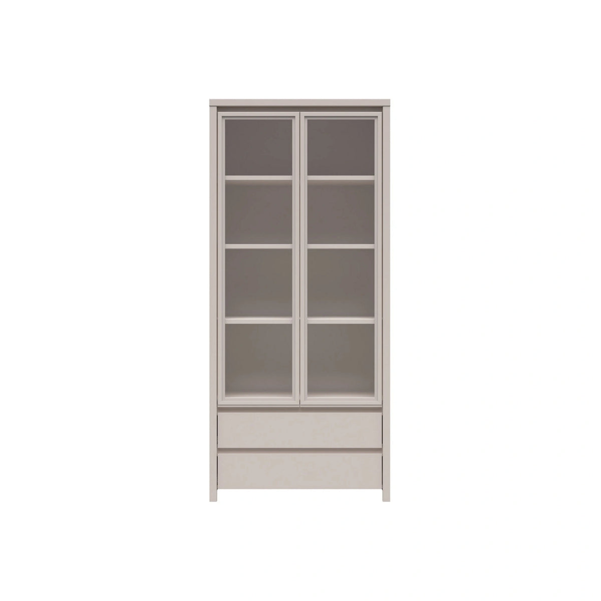 Vitrina KASPIAN, casmir, PAL/sticla, 90x41x201 cm