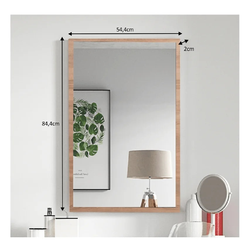 Oglinda VIOLET, stejar sonoma, DTD laminat, 54x2x84 cm