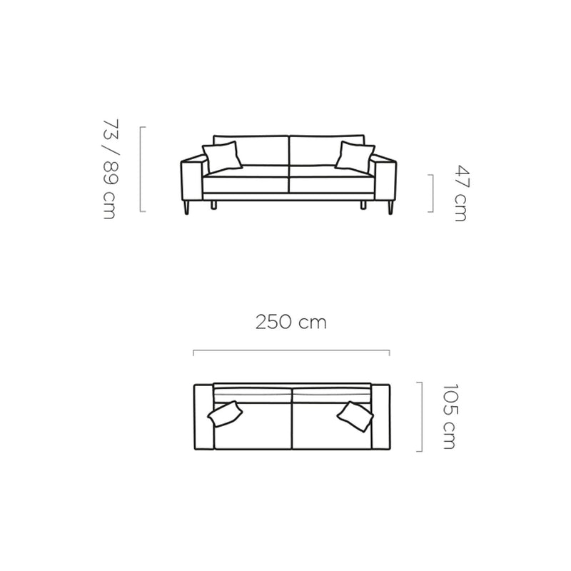 Canapea CAPITOL extensibila, personalizabila materiale gama Oferta Avantaj, cu lada depozitare, functie de dormit, 250x105x89 cm
