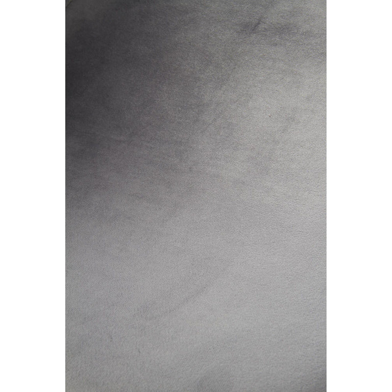Scaun tapitat K379, gri/negru, stofa catifelata/metal, 45x48x88 cm
