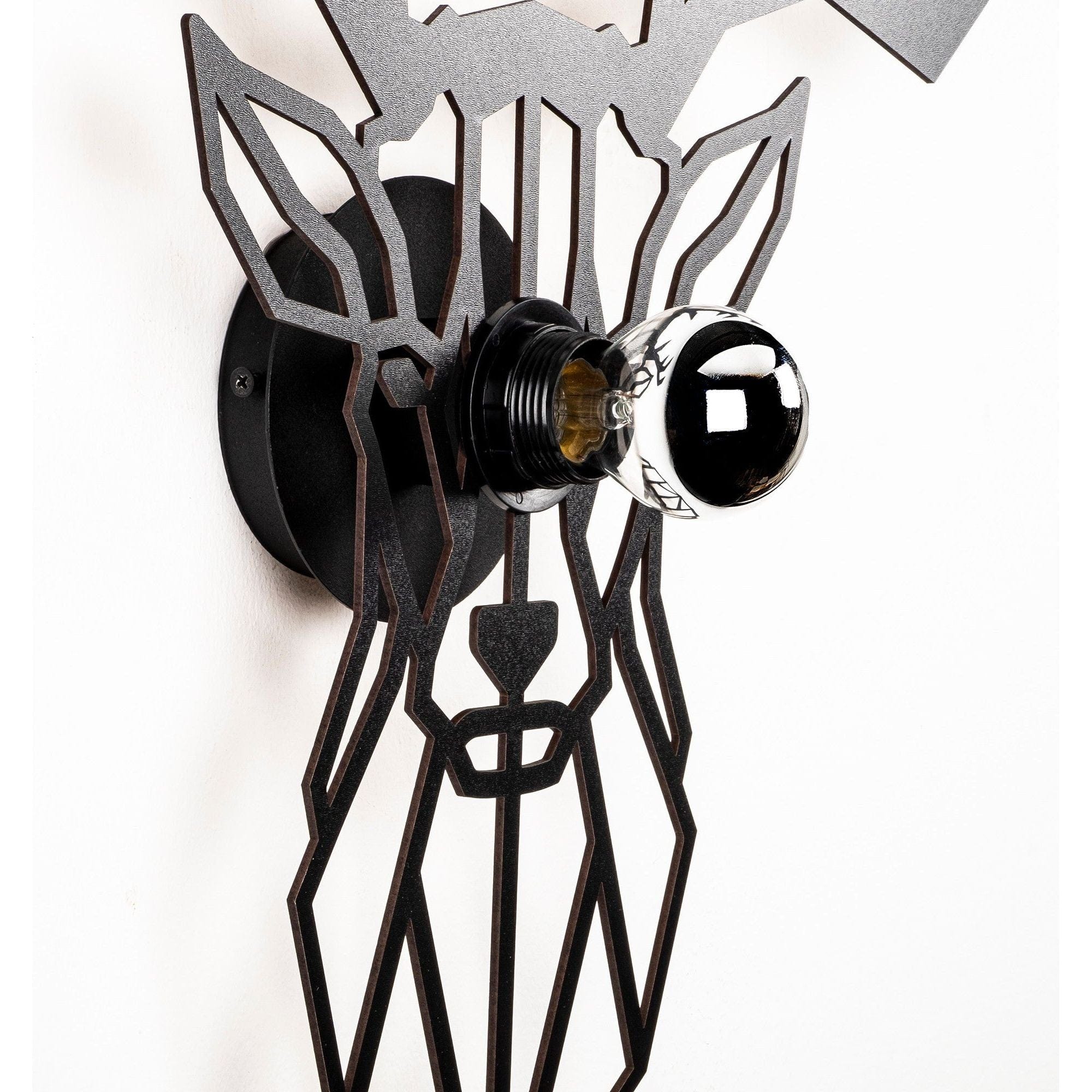 Aplica 605 - A, negru, 55x12x55 cm