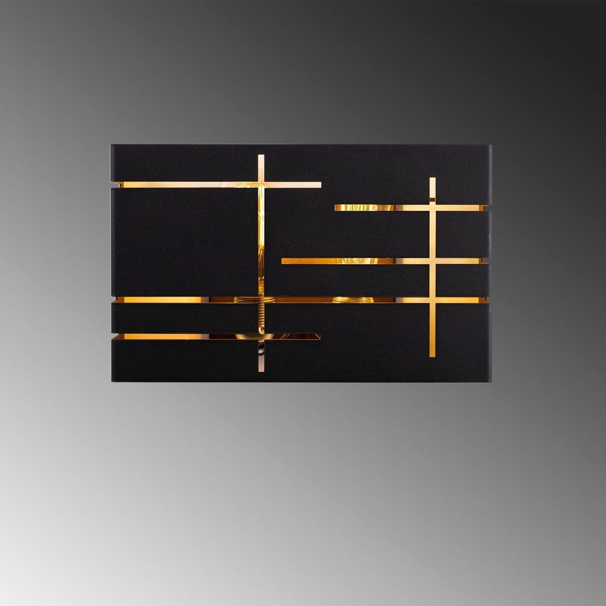 Aplica 622 - A, negru, metal, 35x10x22 cm