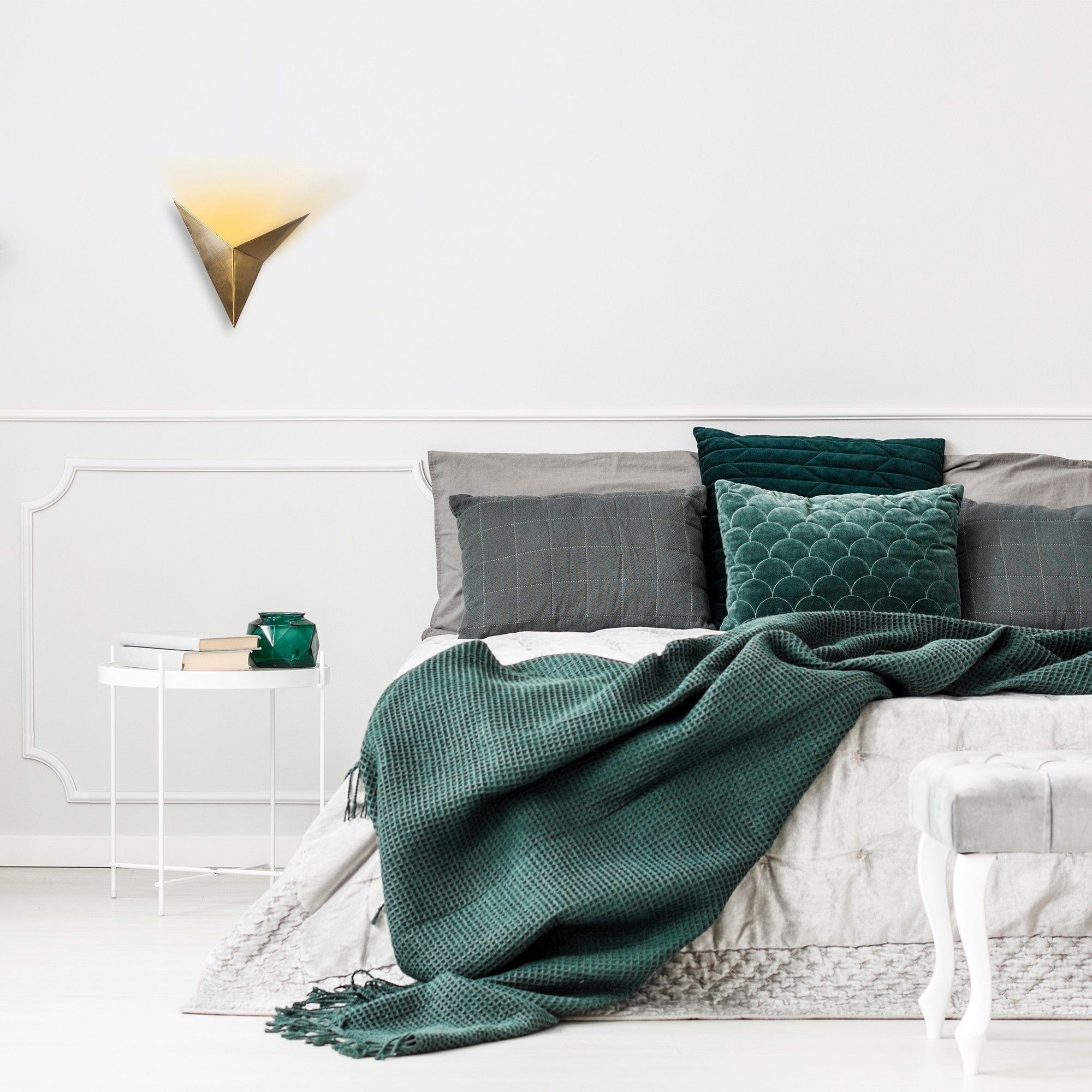 Aplica BIRD 3203, metal, auriu, 34x5x34 cm