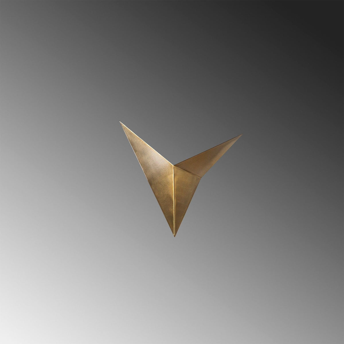 Aplica BIRD 3203, metal, auriu, 34x5x34 cm