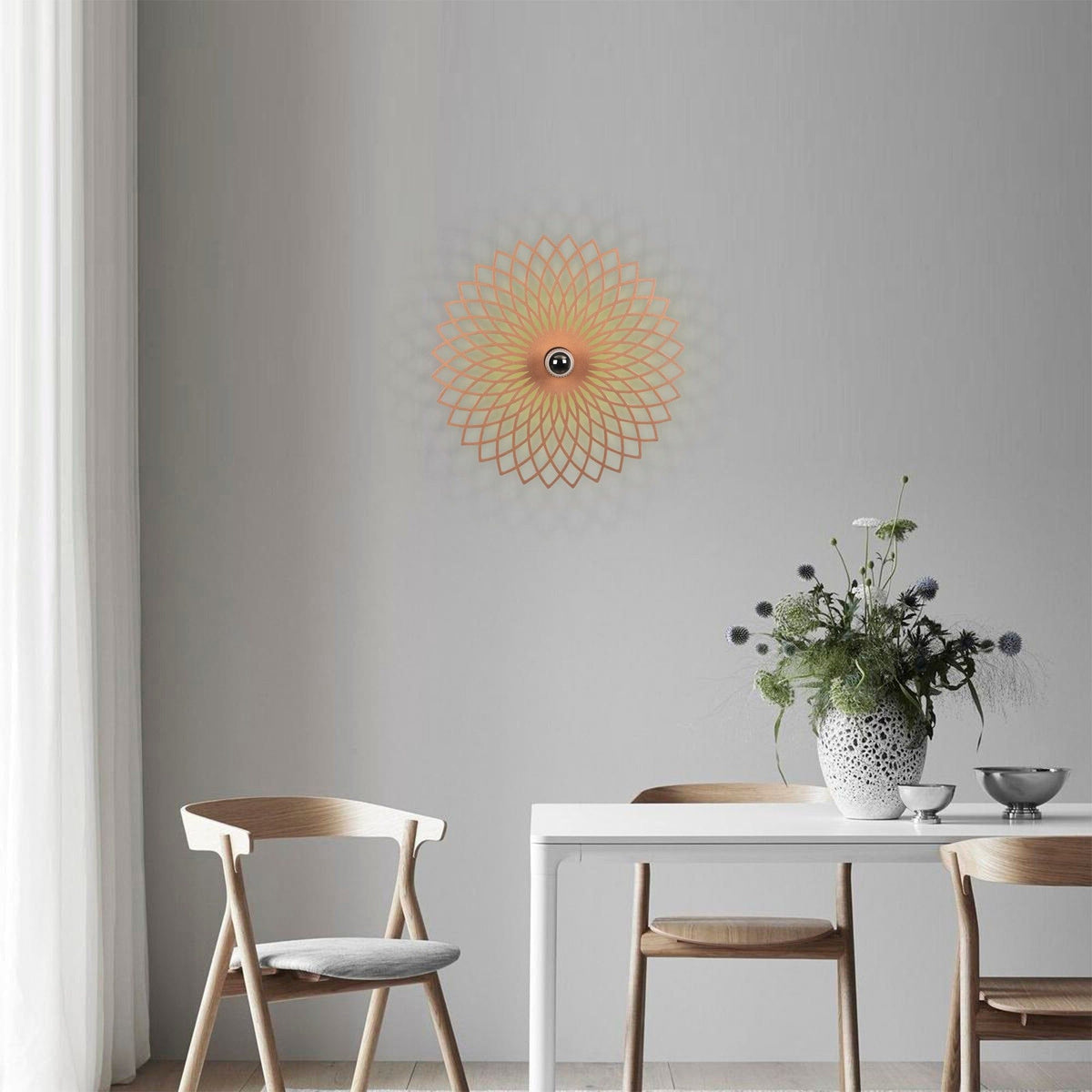 Aplica FELLINI MR - 988, auriu, metal, 50x12x50 cm