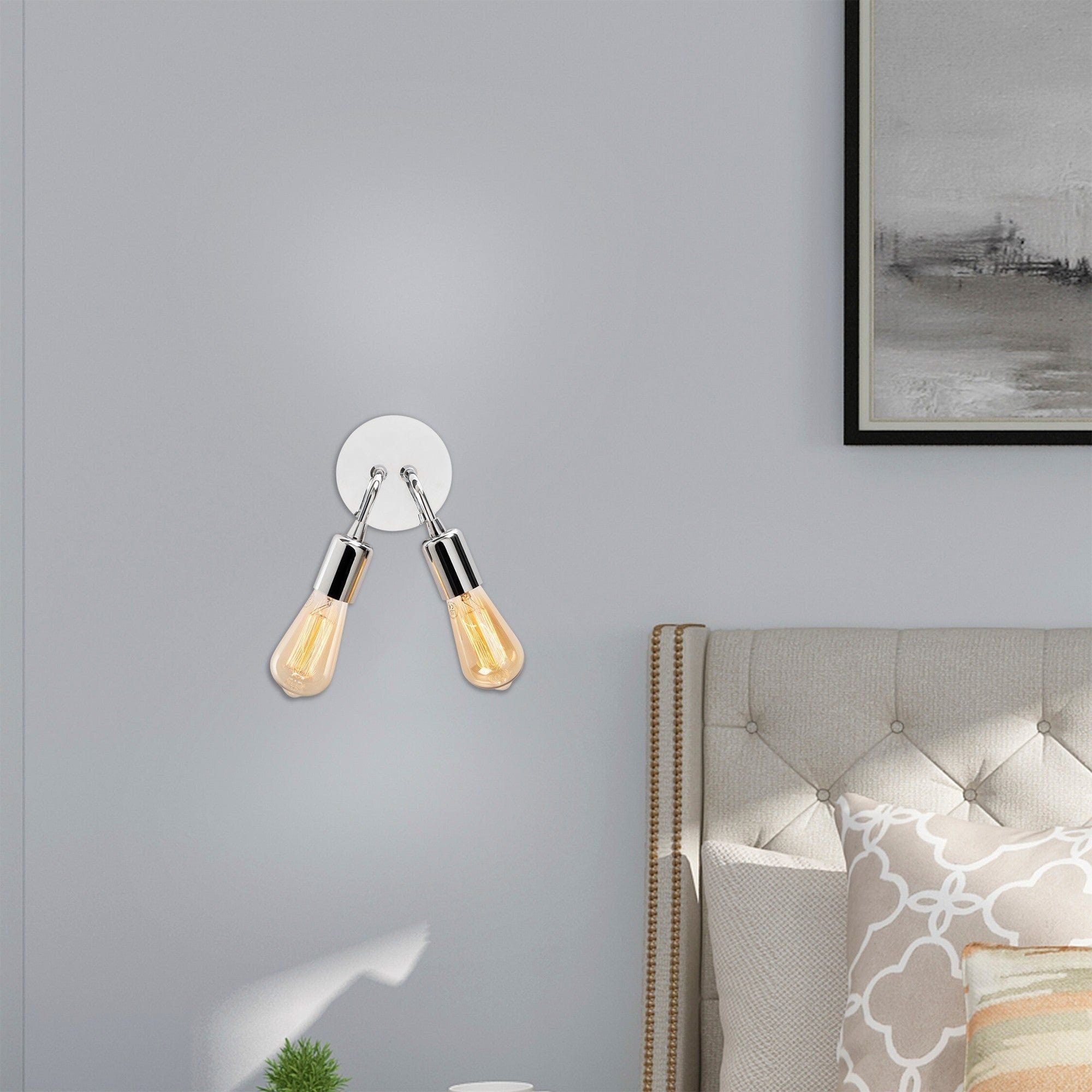 Aplica HARPUT N-1329, crom, metal, 14x12x20 cm