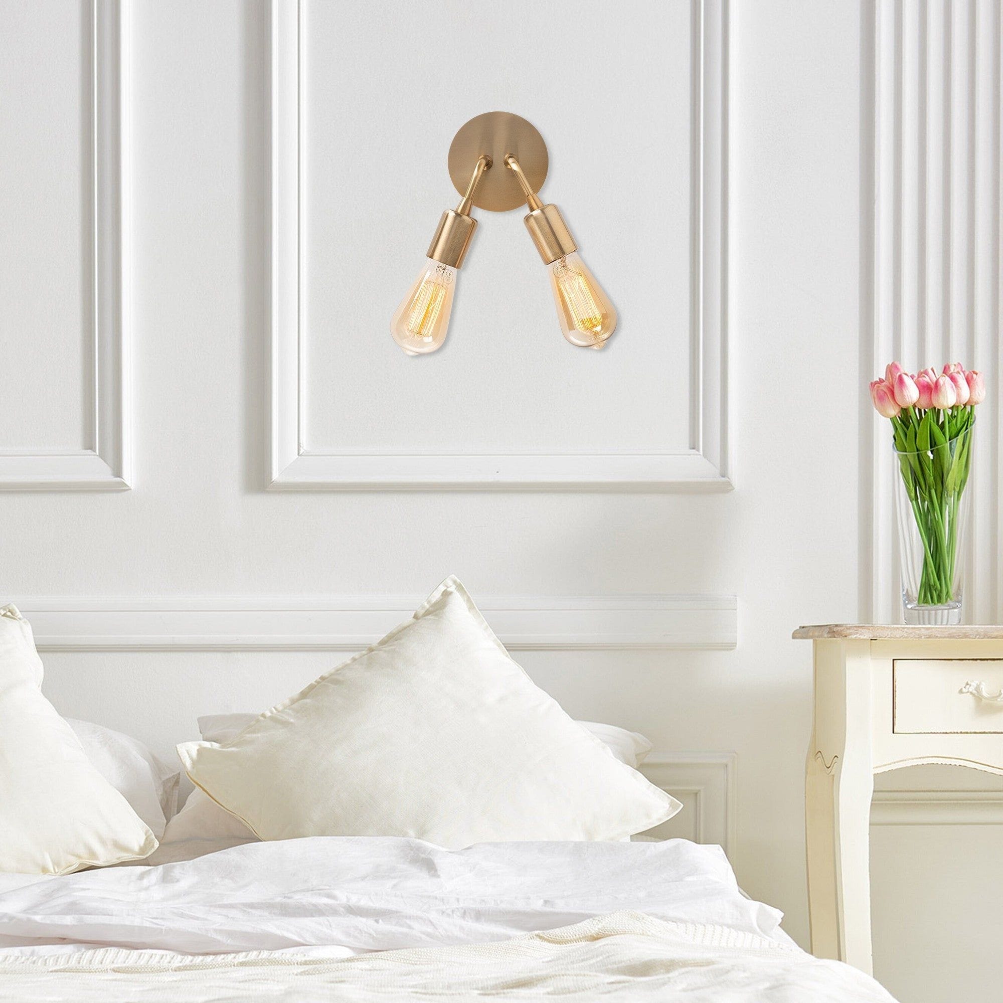 Aplica HARPUT N-1332, auriu, metal, 14x12x20 cm