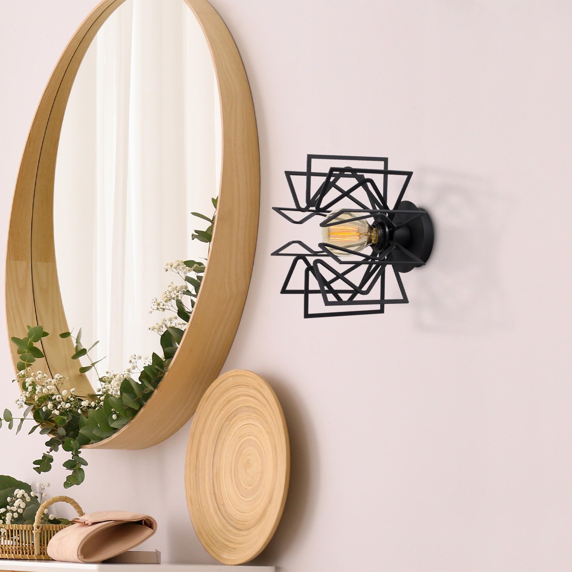 Aplica NEMRUT N-953, negru, metal, 20x15x25 cm